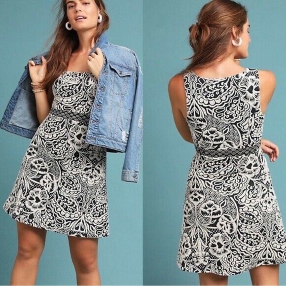 Anthropologie ett:twa Dress, Medium, Valery, Knee Length, A-line, Floral Pattern - Picture 13 of 13